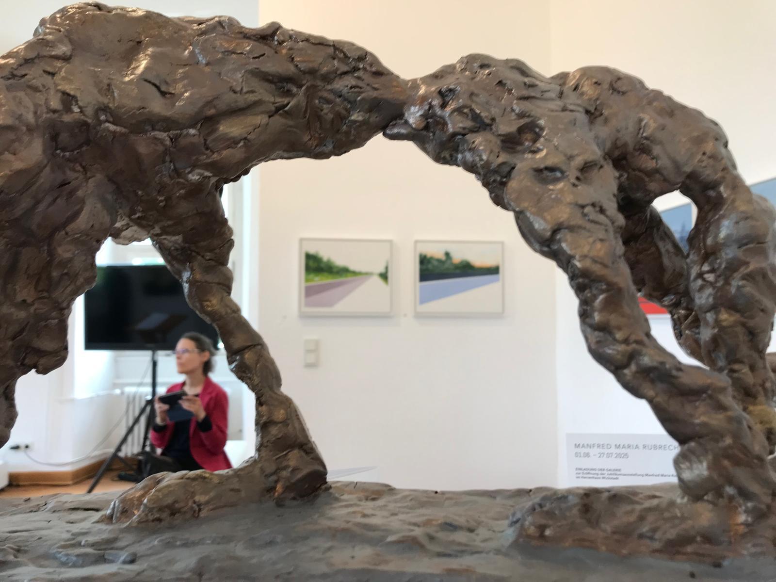 Foto von der Vernissage Manfred Maria Rubrecht